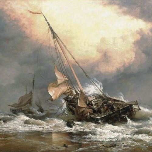 North Sea Breeze on Dutch Coast