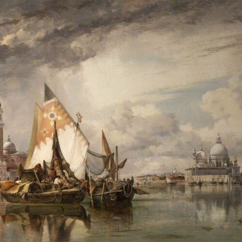 San Giorgio Maggiore and the Salute, Venice, with Fishing Craft of Chioggia and the Lagoon