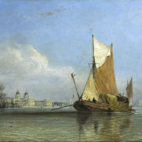 Hay Barge off Greenwich