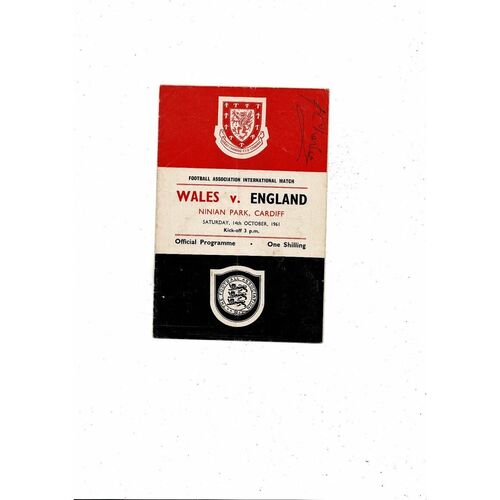 England Away Football Programmes