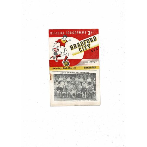 Bradford City Home Football Programmes