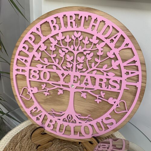Customised Tree Of Life Birthday Gift | Custom Birthday Present | Tree Of Life Monogram