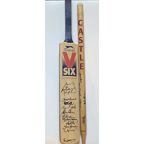South Africa hand Signed Bat and Stump