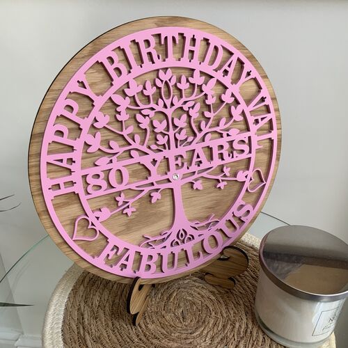 Customised Tree Of Life Birthday Gift | Custom Birthday Present | Tree Of Life Monogram