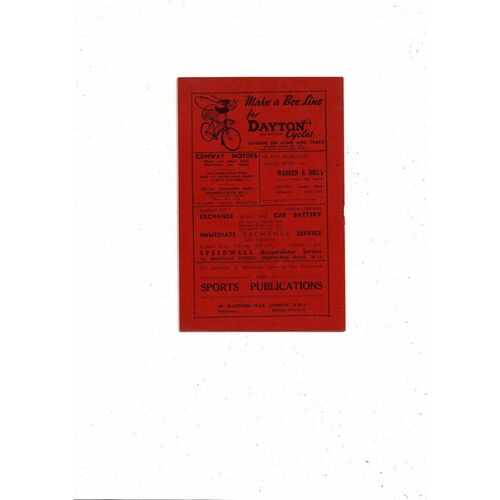 1950/51 Brentford v Doncaster Rovers Football Programme