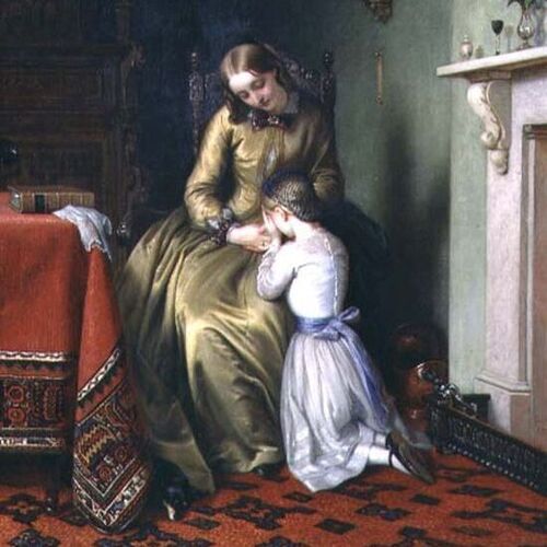 Prayertime - Mrs Cope and Her Daughter Florence