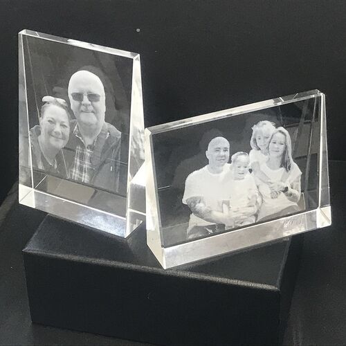 2D Wedge Photo Crystal Landscape
