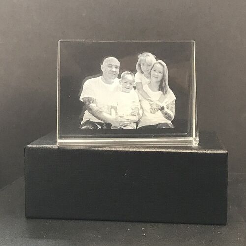 2D Wedge Photo Crystal Landscape
