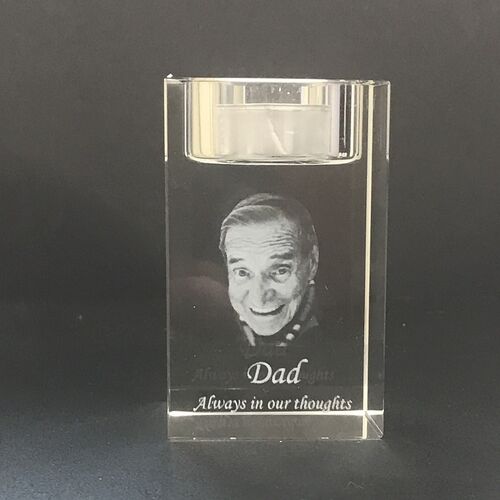 Small Candle Holder Crystal portrait