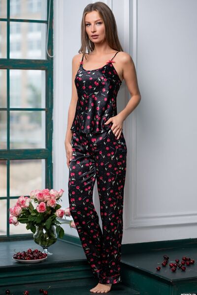 Cherry 8686 Three-piece Trouser Pyjama Set