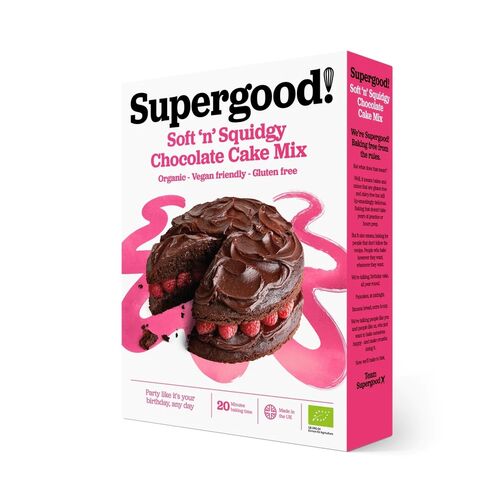 Supergood! Vegan & Gluten Free Soft ‘n’ squidgy Chocolate Cake Mix 200g