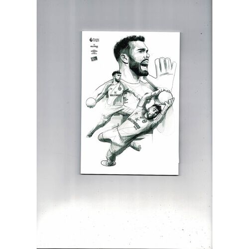 2021/22 Brentford v Burnley Football Programme + Team Sheet