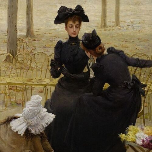 Conversation in the Jardin du Luxembourg