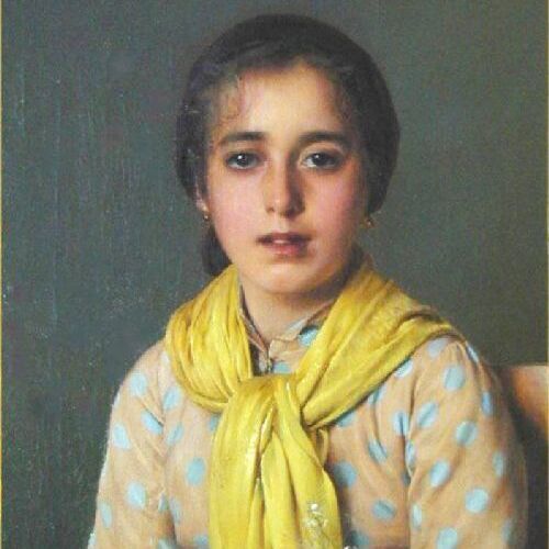 Girl with Yellow Shawl