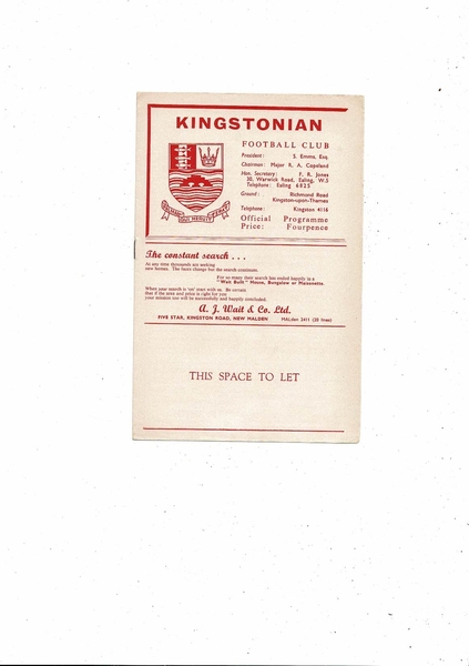 More Football Programmes listed today