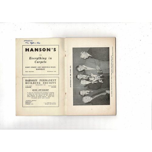 Barnsley original Football Supporters Club Handbook 1955
