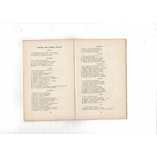 Barnsley original Football Supporters Club Handbook 1955