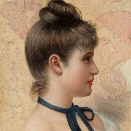 Profile Portrait of a Young Beauty