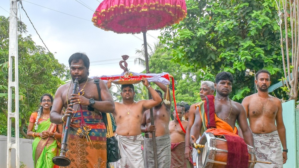 நல்லூர் கந்தசுவாமி கோவில் கொடியேற்ற நிகழ்வு