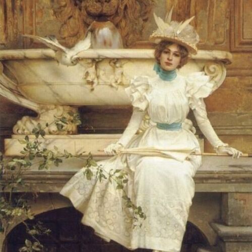 Waiting by the Fountain