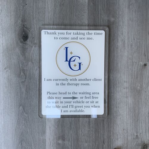 Bespoke acrylic signs