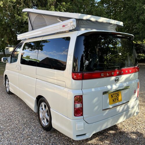 2006 Nissan Elgrand Northstar Camper Van 4 Berth 2.5V6 82179 miles Pearl White