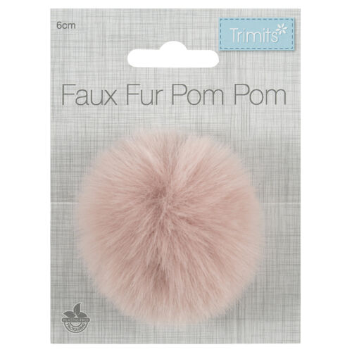 Faux Fur Pom Pom 6cm