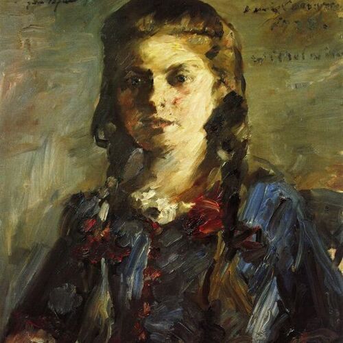 Portrait of Wilhelmine with Her Hair in Braids