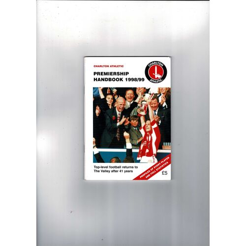 Charlton Athletic Official Football Premiership Handbook 1998/99