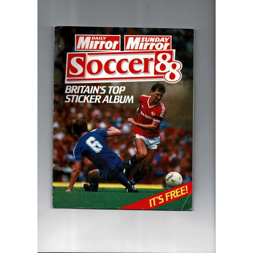 1988 Daily Mirror Soccer Football Sticker Album