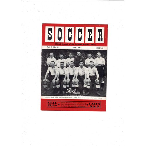 1949 Soccer Magazine May Vol 1 No. 15 - Fulham