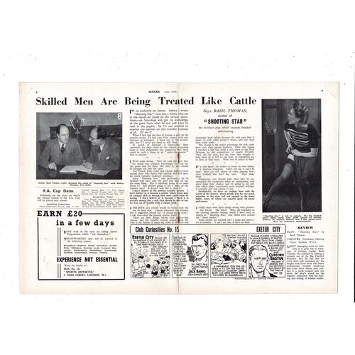 1949 Soccer Magazine May Vol 1 No. 15 - Fulham