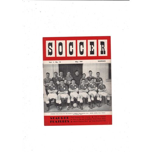 1949 Soccer Magazine May Vol 1 No. 14 - Leicester City