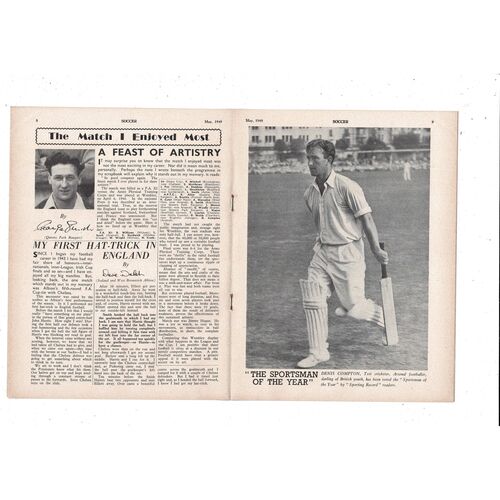 1949 Soccer Magazine May Vol 1 No. 14 - Leicester City