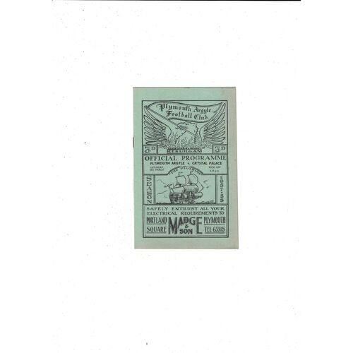 Crystal Palace Away Football Programmes