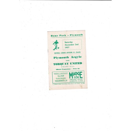 Torquay United Away Football Programmes