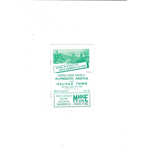 Plymouth Argyle Home Football Programmes