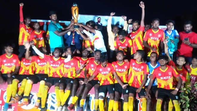 மன்னார் எம் பி எல் உதைபந்தாட்டப்ப போட்டியில் முதலாம் இடத்தை பெற்றது மார்ட்டீஸ் அணி