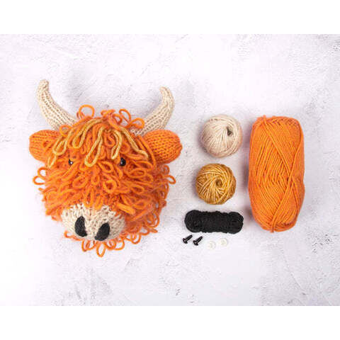 Highland Cow - Orange - by Sincerley Louise