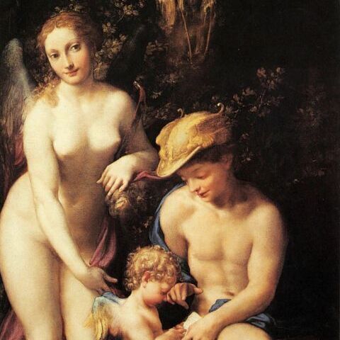 Venus with Mercury and Cupid (The School of Love)