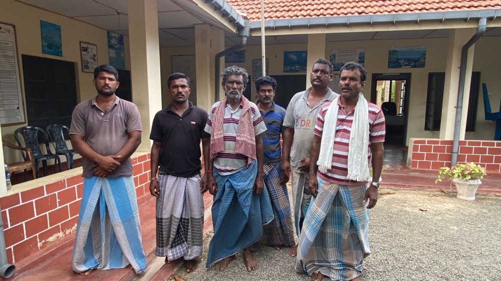 தலைமன்னார் கடற்பரப்புக்கள் கைது செய்யப்பட்ட இந்திய மீனவர்கள் 6 பேரும் 12.09.2022 வரை விளக்கமறியல்