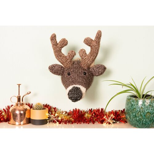 Reindeer Head - Red Nose - by Sincerley Louise Copy