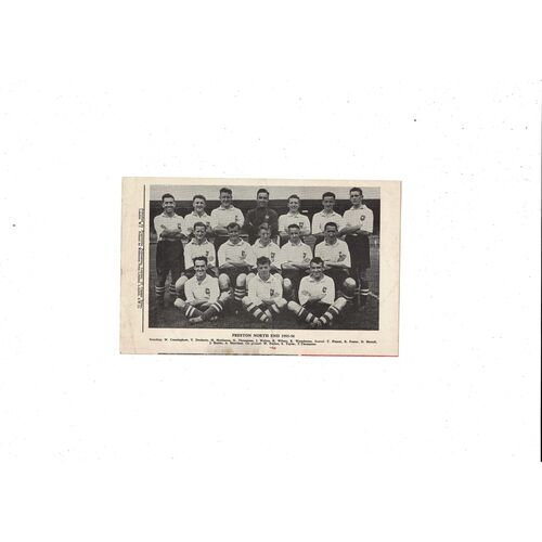 1955/56 Arsenal v Preston Football Programme