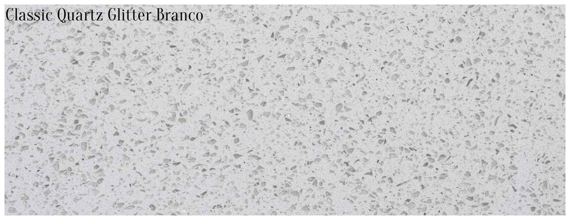 Classic Quartz Glitter Branco