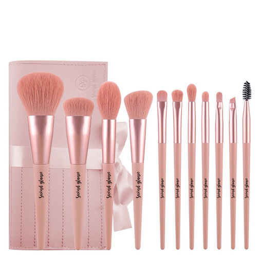 Travel Roll Make Up 11 Pc Brush Set