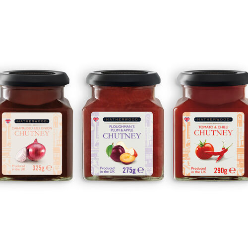 Hatherwood Chutneys Red Onion, Tomato Chilli or Ploughman’s.