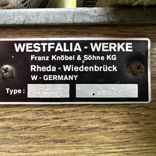 Westfalia Joker Original German LHD VW T25 Camper Van 4 Berth Classic 1980 Petrol 1970cc