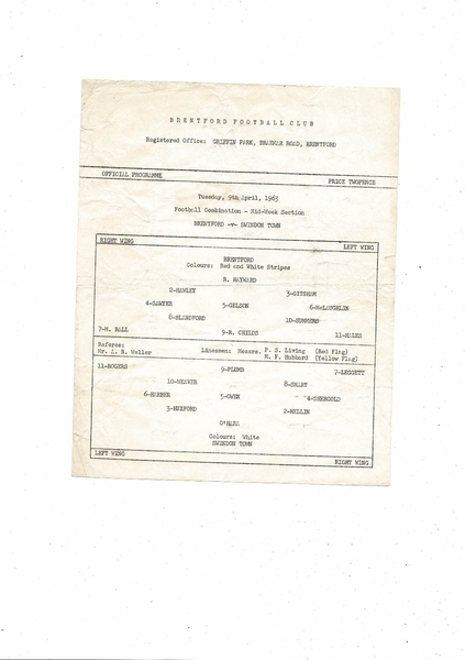 More Football Programmes listed today