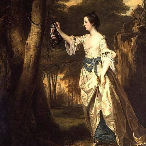 Mary Colby as Emma, the Nut-Brown Maid