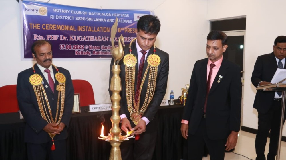 மட்டக்களப்பு ரோட்டரி கழக புதிய தலைவர்  தேர்வு